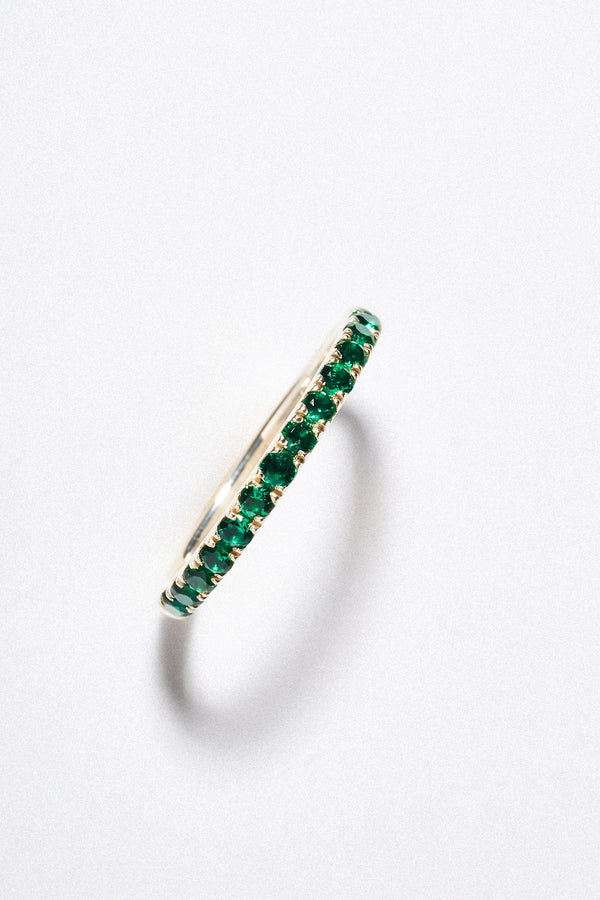 Churumbela Esmeralda Laboratorio Corte Brillante Plata