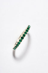 Churumbela Esmeralda Laboratorio Corte Brillante Plata