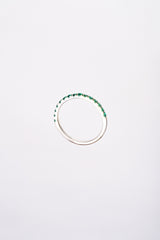 Churumbela Esmeralda Laboratorio Corte Brillante Plata