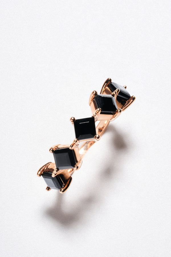 Churumbela Onix Cuadrado Oro Rosa