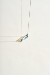 Collar Topacio Mistico Corte Rectangular