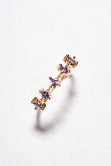 Churumbela Zafiro Morado Corte Princesa Oro Rosa